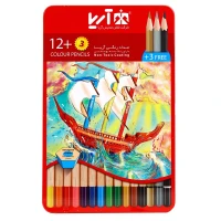 مداد رنگی 3+12 رنگ آریا Arya 3021