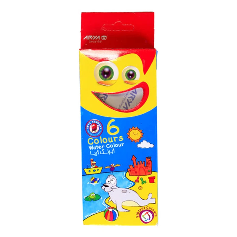 آبرنگ 6 رنگ آریا