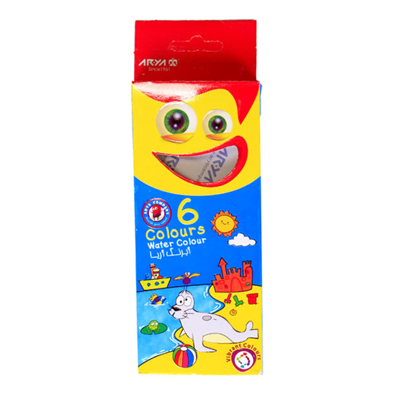 آبرنگ 6 رنگ آریا