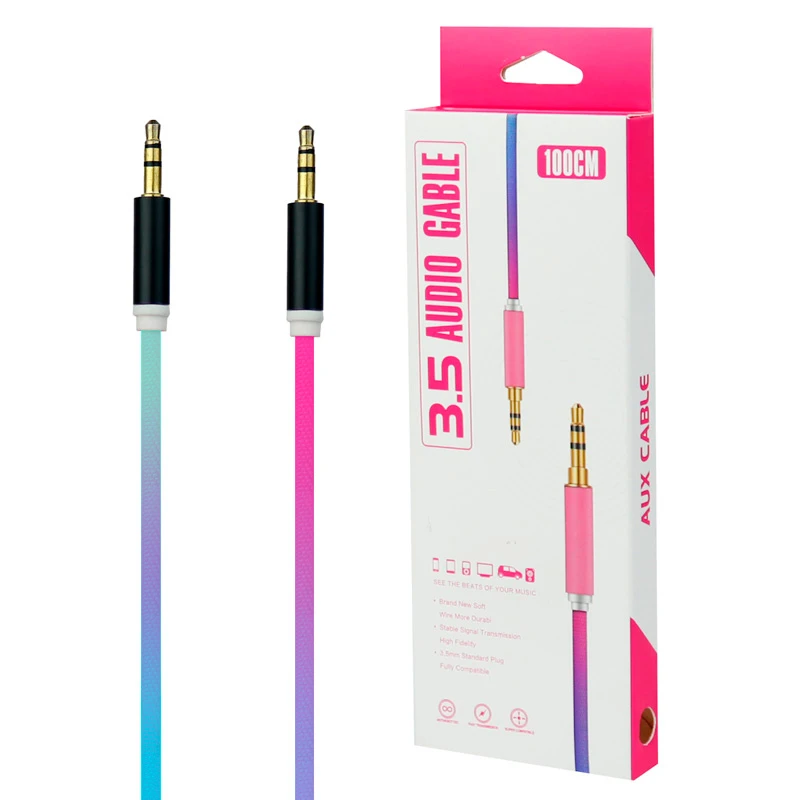 کابل Audio Cable AUX رنگی طول 1 متر