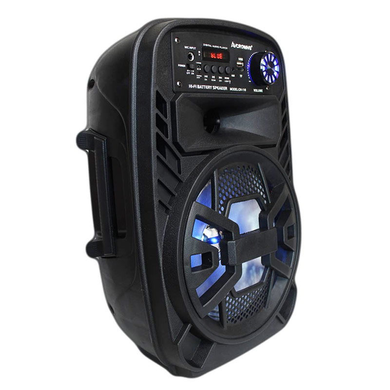 اسپیکر چمدانی بلوتوثی رم و فلش خور Avcrowns CH-110 + میکروفون و ریموت کنترل