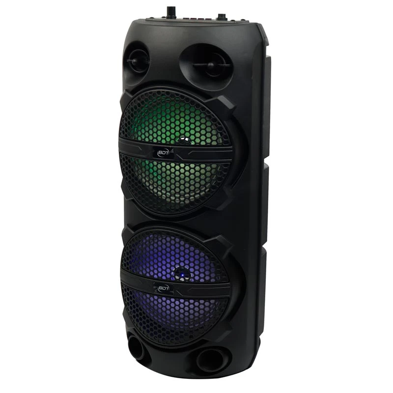اسپیکر چمدانی بلوتوثی رم و فلش خور BDT BD-6678 + میکروفون و ریموت کنترل