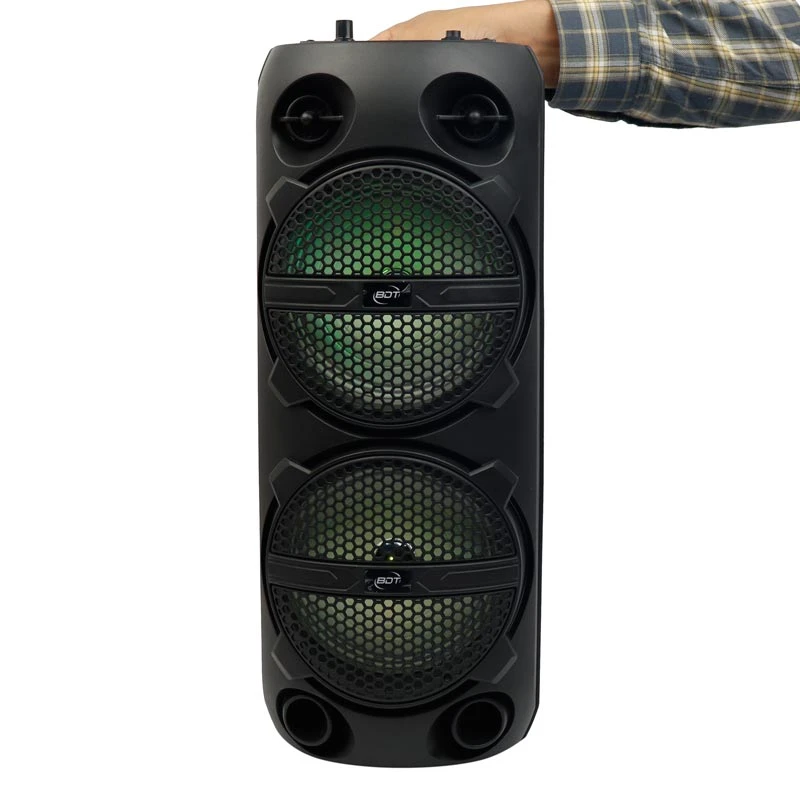 اسپیکر چمدانی بلوتوثی رم و فلش خور BDT BD-6678 + میکروفون و ریموت کنترل