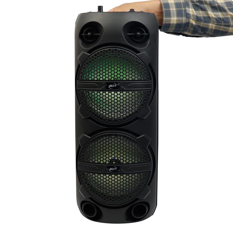 اسپیکر چمدانی بلوتوثی رم و فلش خور BDT BD-6678 + میکروفون و ریموت کنترل