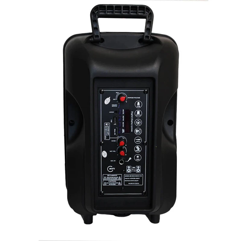 اسپیکر چمدانی بلوتوثی رم و فلش خور BDT BD-8019 + میکروفن و ریموت کنترل