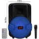اسپیکر چمدانی بلوتوثی رم و فلش خور BDT BD-8019 + میکروفن و ریموت کنترل