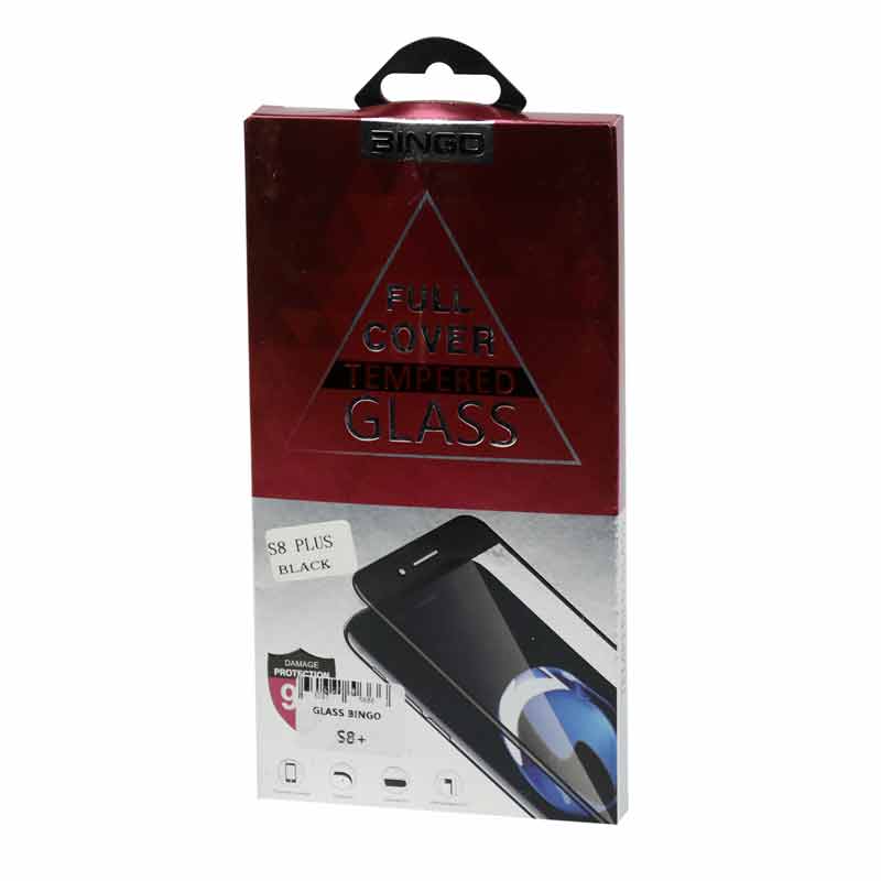 گلس تمام چسب BINGO سامسونگ S8 Plus