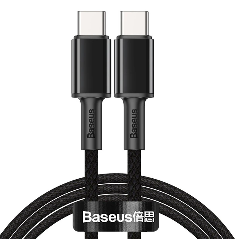 کابل تبدیل فست شارژ Baseus CATGD Type-C To Type-C 5A 100W 1m