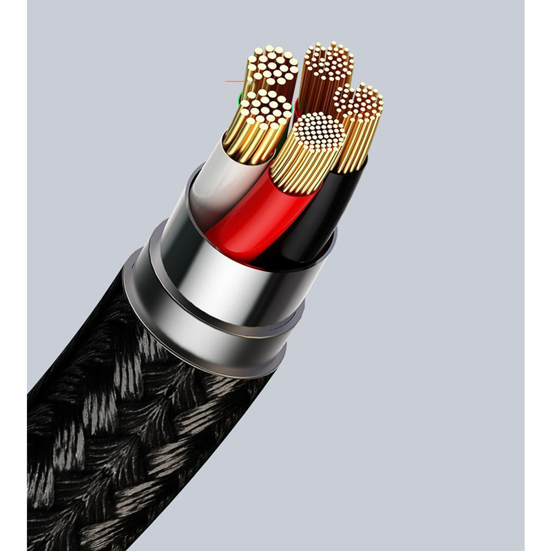 کابل تبدیل مگنتی فست شارژ Baseus CATLXC-A Type-C to Lightning 1.5A 2m
