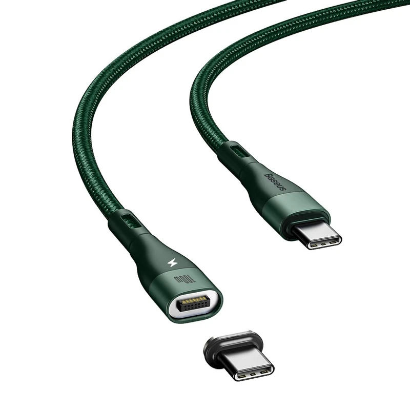 کابل تبدیل مگنتی فست شارژ Baseus CATXC-Q Type-C to Type-C 3A 1.5m