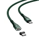کابل تبدیل مگنتی فست شارژ Baseus CATXC-Q Type-C to Type-C 3A 1.5m