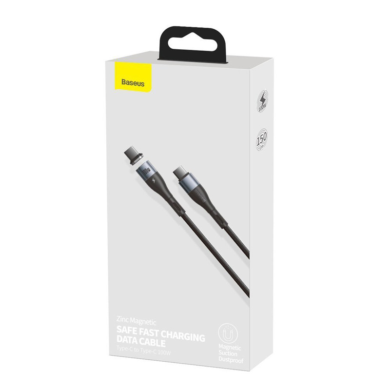 کابل تبدیل مگنتی فست شارژ Baseus CATXC-Q Type-C to Type-C 3A 1.5m