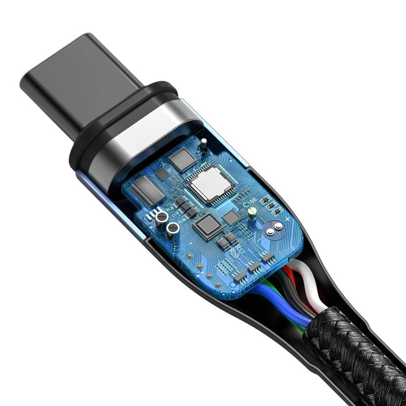 کابل تبدیل مگنتی فست شارژ Baseus CATXC-Q Type-C to Type-C 3A 1.5m