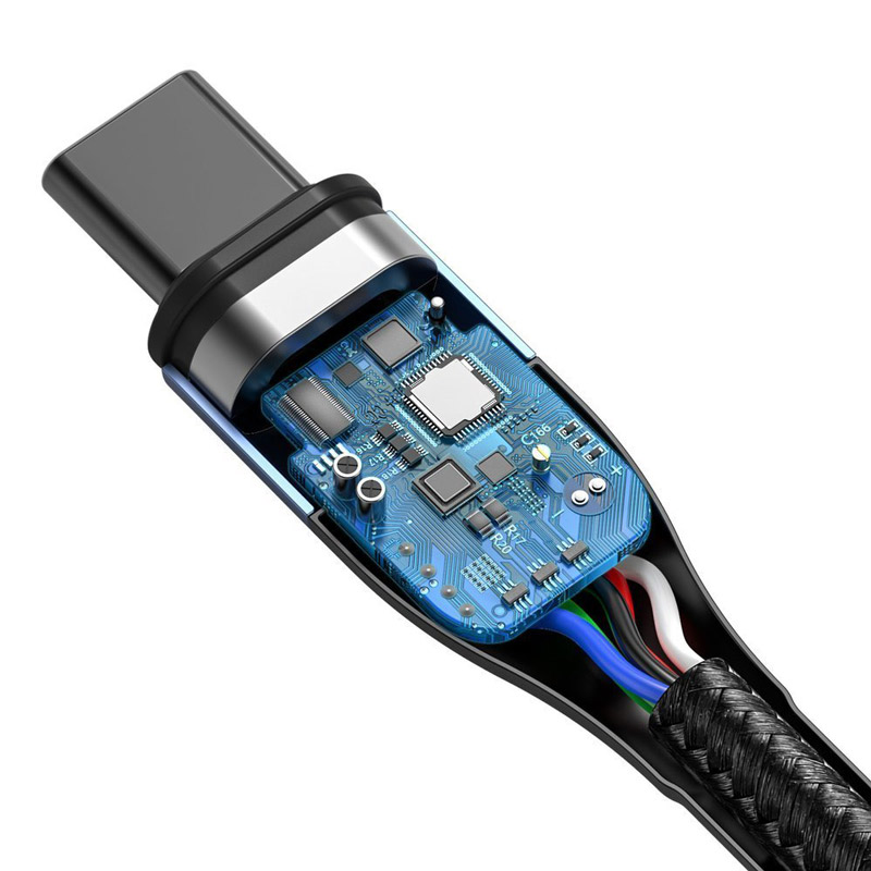کابل تبدیل مگنتی فست شارژ Baseus CATXC-Q Type-C to Type-C 3A 1.5m