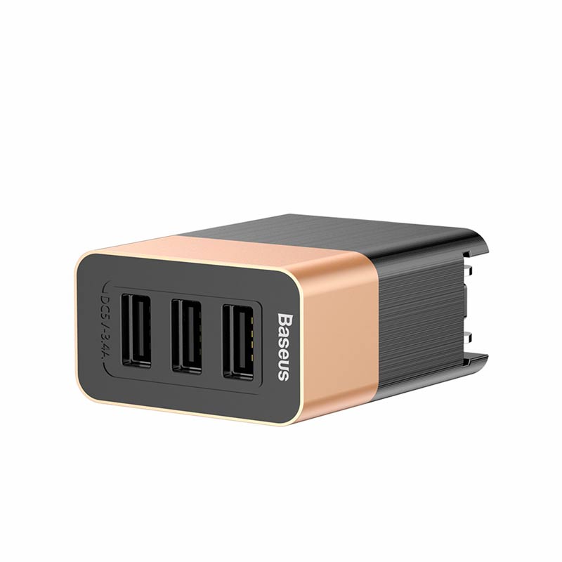 کلگی فست شارژ 3 پورت Baseus CCALL-JEV1 3.4A QC3