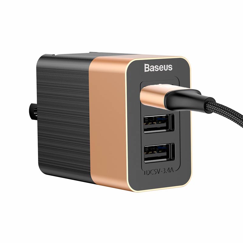 کلگی فست شارژ 3 پورت Baseus CCALL-JEV1 3.4A QC3
