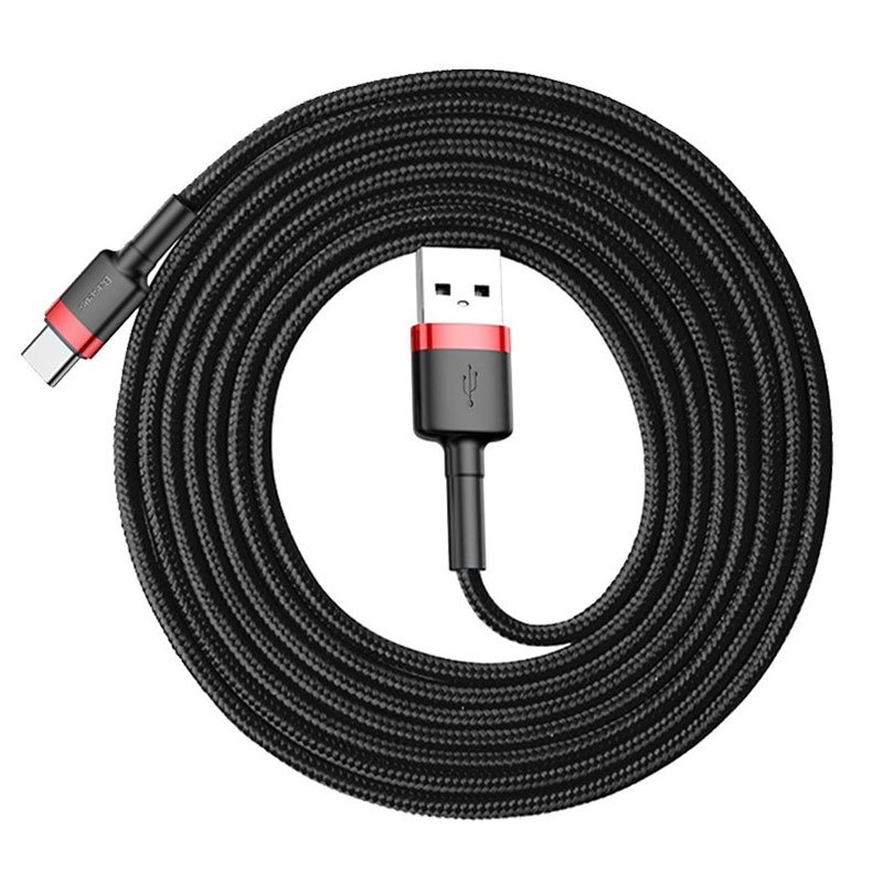کابل تایپ سی فست شارژ Baseus Cafule CATKLF-C QC3 2A 2m