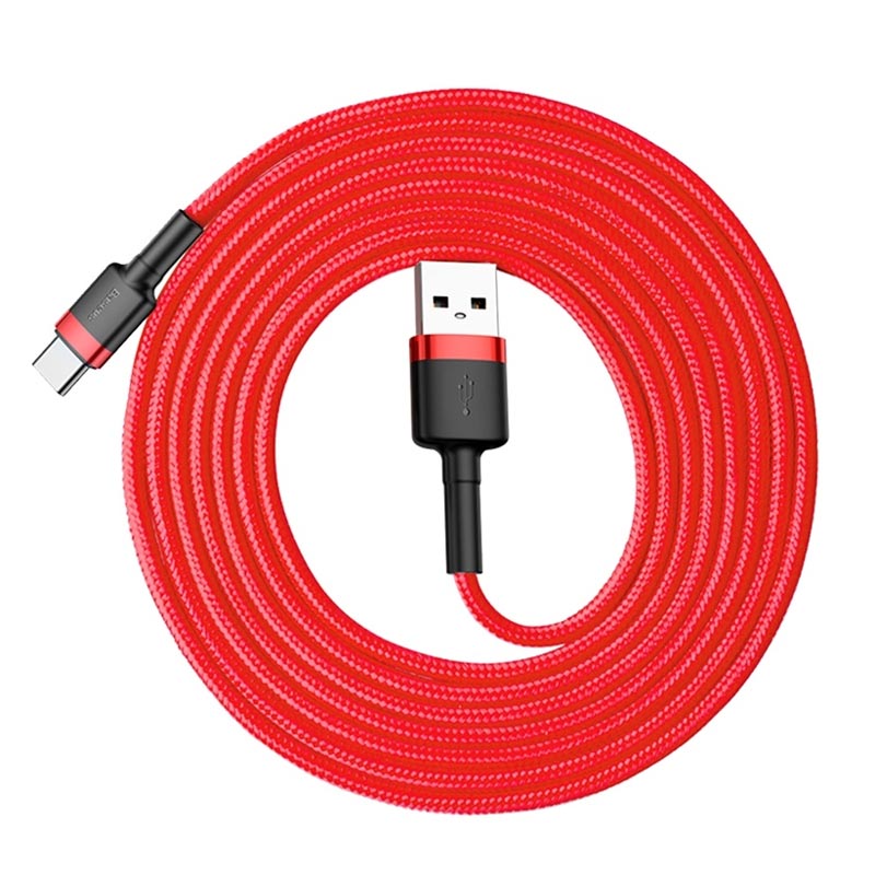 کابل تایپ سی فست شارژ Baseus Cafule CATKLF-C QC3 2A 2m