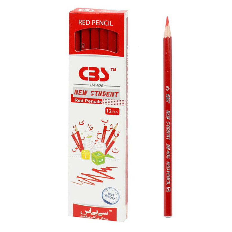 مداد قرمز سی بی اس CBS JM 406 بسته 12 عددی