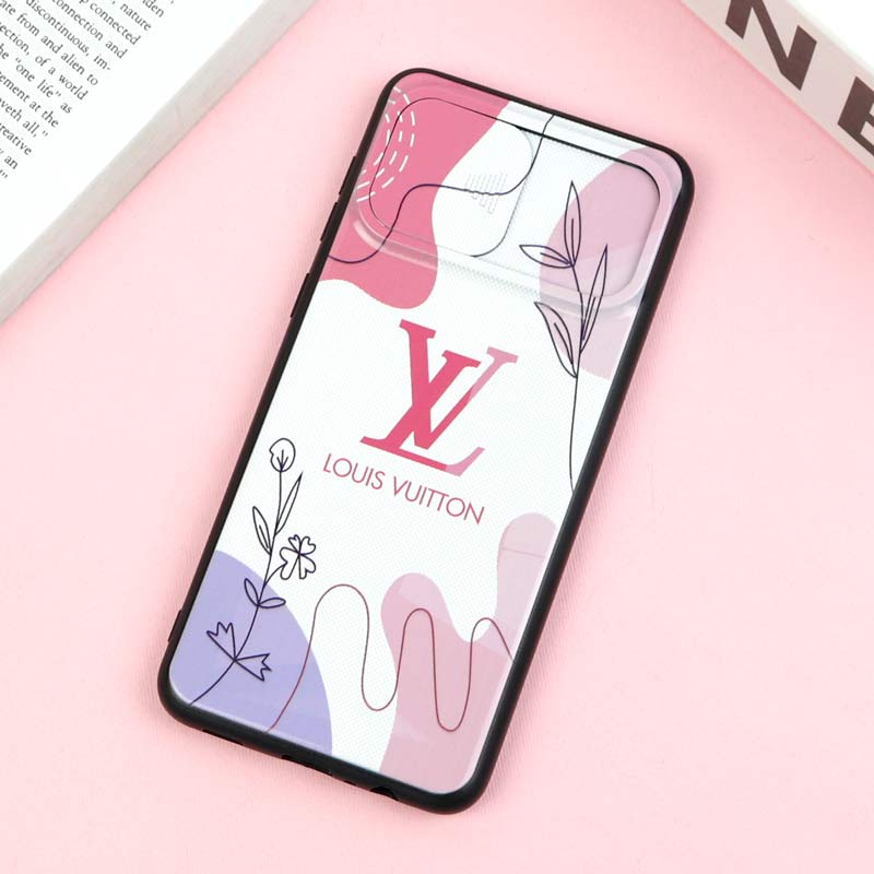 قاب طرحدار محافظ لنز دار کشویی Pink سامسونگ A02 / M02