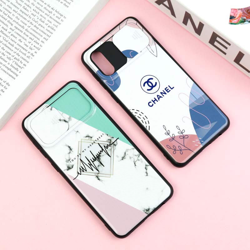 قاب طرحدار محافظ لنز دار کشویی Pink سامسونگ A02 / M02