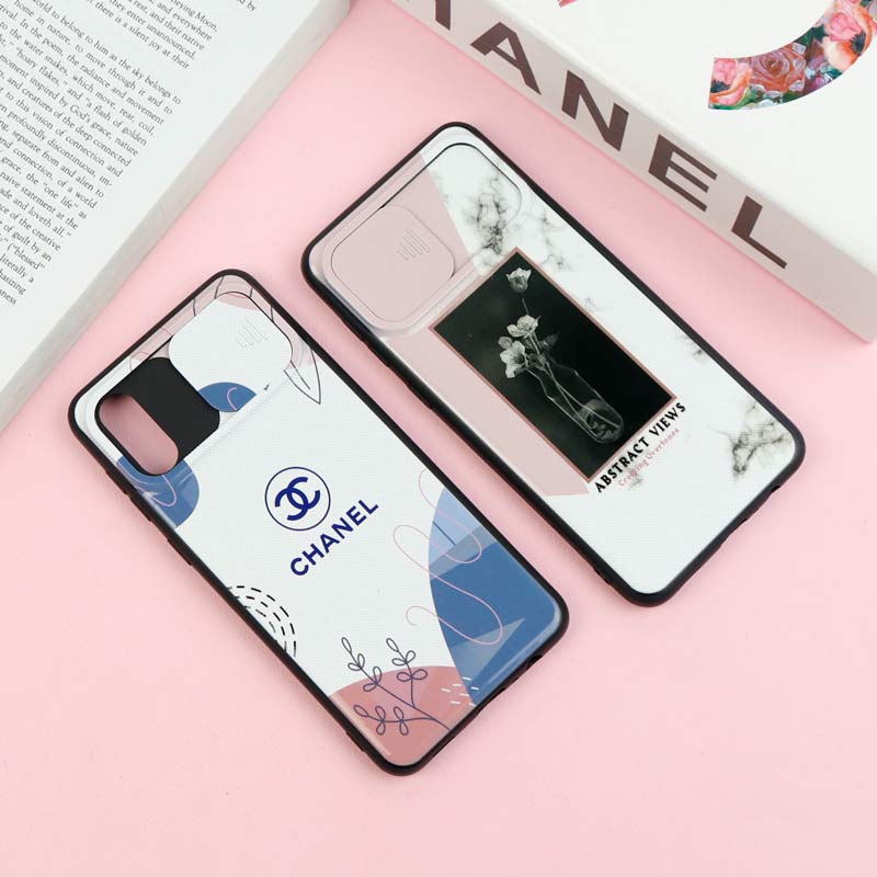 قاب طرحدار محافظ لنز دار کشویی Pink سامسونگ A02 / M02