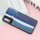 قاب طرحدار محافظ لنز دار کشویی Blue سامسونگ A20s