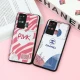 قاب طرحدار محافظ لنز دار کشویی Pink سامسونگ A21s