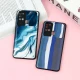 قاب طرحدار محافظ لنز دار کشویی Blue سامسونگ A21s