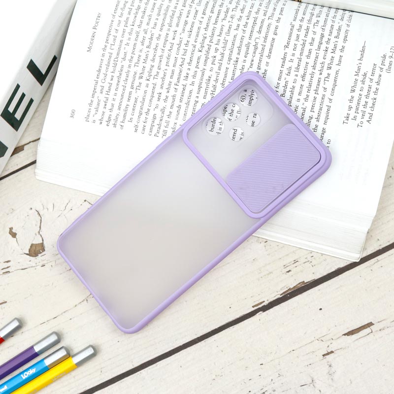 قاب PC مات محافظ لنز دار کشویی Samsung A32 4G