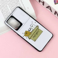قاب طرحدار محافظ لنز دار کشویی کله فندقی سامسونگ Samsung Galaxy A52 / A52s