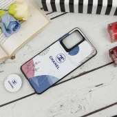 قاب طرحدار محافظ لنز دار کشویی + پاپ سوکت طرح Pink سامسونگ Samsung Galaxy A52 / A52s