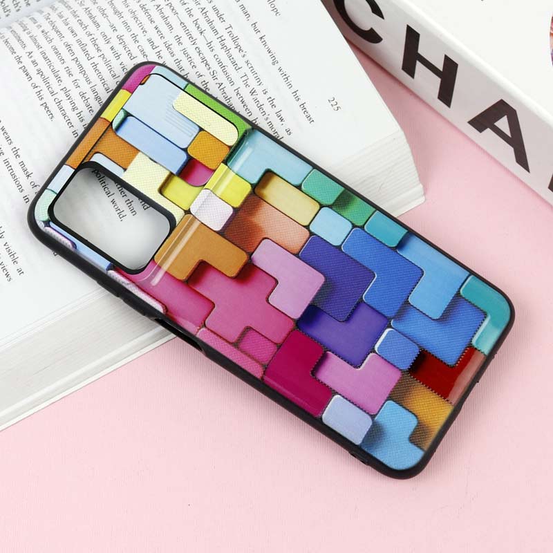 قاب طرحدار محافظ لنز دار کشویی آبرنگی شیائومی Redmi 9T / Poco M3