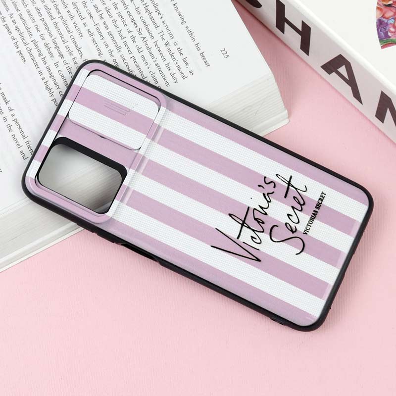 قاب طرحدار محافظ لنز دار کشویی ویکتوریا شیائومی Redmi 9T / Poco M3