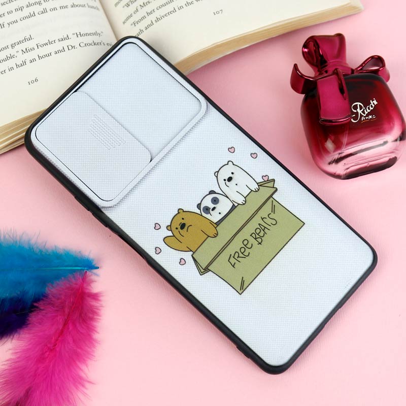 قاب طرحدار محافظ لنز دار کشویی کله فندقی شیائومی Redmi Note 10 Pro