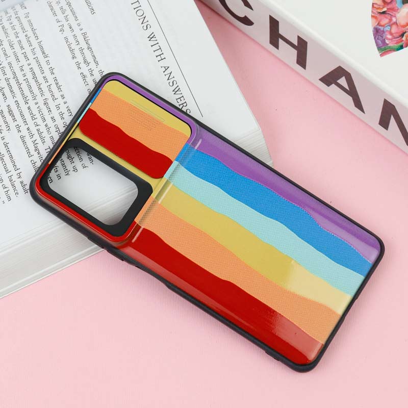 قاب طرحدار محافظ لنز دار کشویی آبرنگی شیائومی Redmi Note 10 Pro