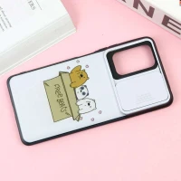 قاب طرحدار محافظ لنز دار کشویی کله فندقی شیائومی Redmi Note 10 Pro
