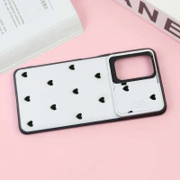 قاب طرحدار محافظ لنز دار کشویی قلبی شیائومی Redmi Note 10 Pro