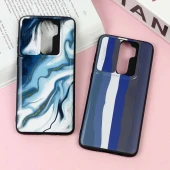 قاب طرحدار محافظ لنز دار کشویی Blue شیائومی Redmi Note 8 Pro