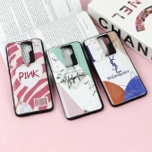 قاب طرحدار محافظ لنز دار کشویی Pink شیائومی Redmi Note 8 Pro