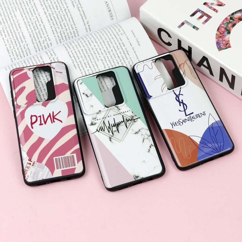 قاب طرحدار محافظ لنز دار کشویی Pink شیائومی Redmi Note 8 Pro