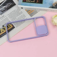قاب PC شفاف ضربه گیر محافظ لنزدار کشویی iPhone 11
