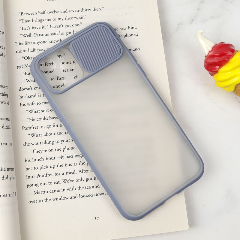 قاب PC مات محافظ لنز دار کشویی iPhone 11 Pro