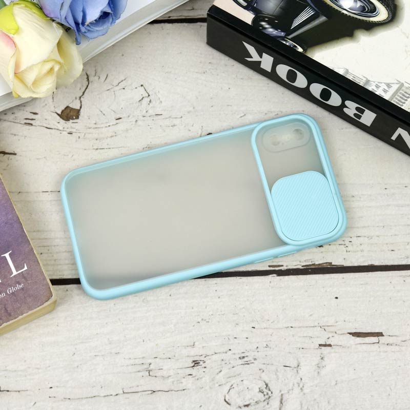 قاب PC مات محافظ لنز دار کشویی iPhone X/XS