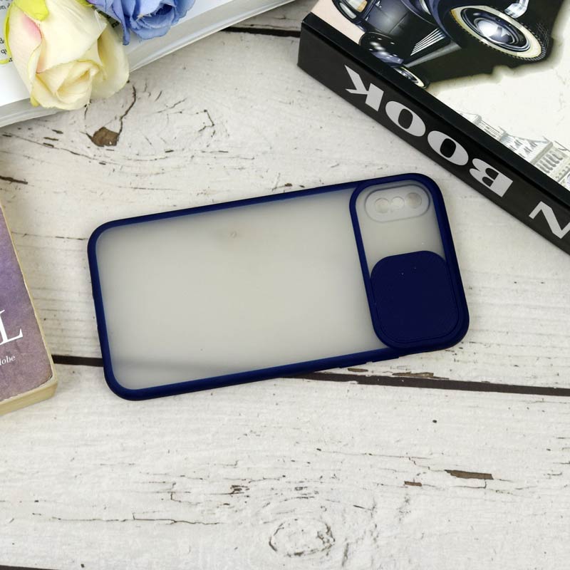 قاب PC مات محافظ لنز دار کشویی iPhone X/XS