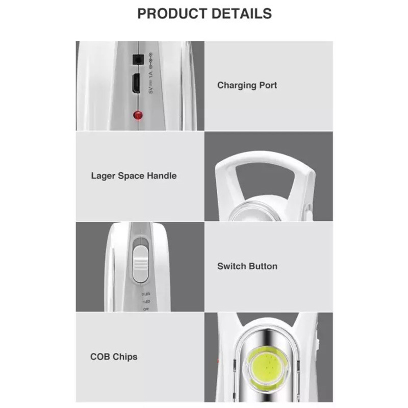 چراغ اضطراری شارژی DP.LED LIGHT DP-7156