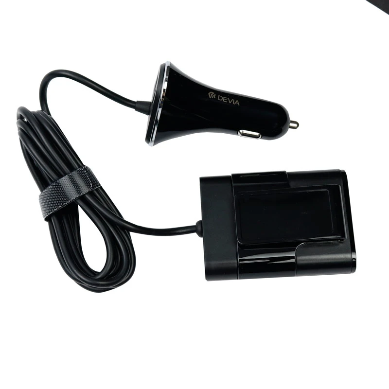 شارژر فندکی و هاب فست شارژ Devia Ibox Car Hub 6.8A
