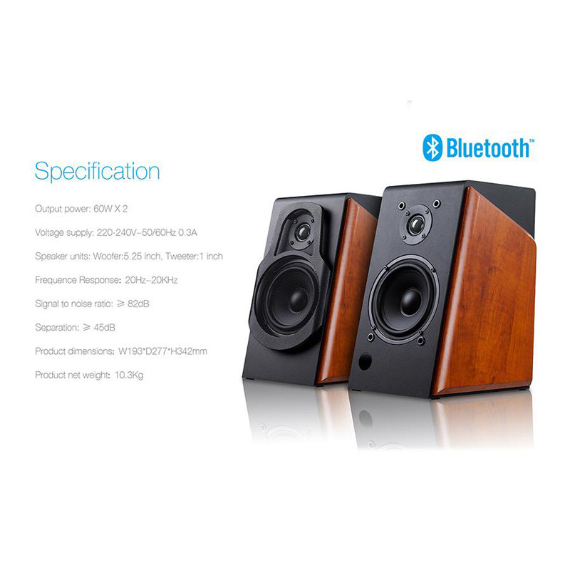 اسپیکر دو تکه بلوتوثی و فلش خور F&D R60BT