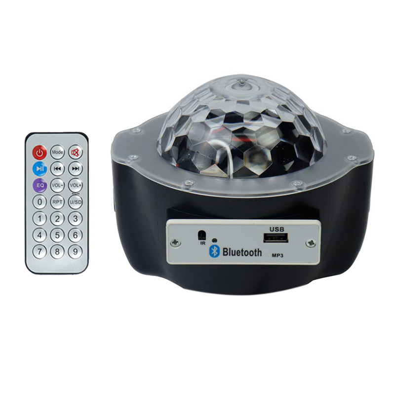 لامپ LED اسپیکر دار بلوتوثی و فلش خور Festival Snowflake 4W + ریموت کنترل