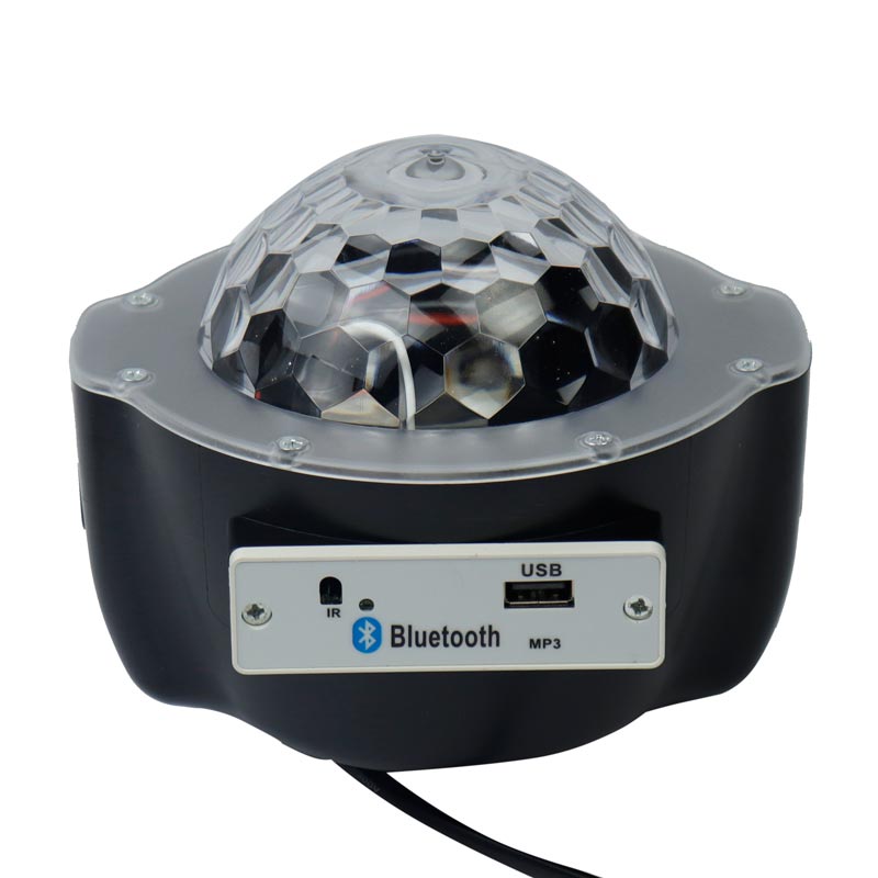 لامپ LED اسپیکر دار بلوتوثی و فلش خور Festival Snowflake 4W + ریموت کنترل
